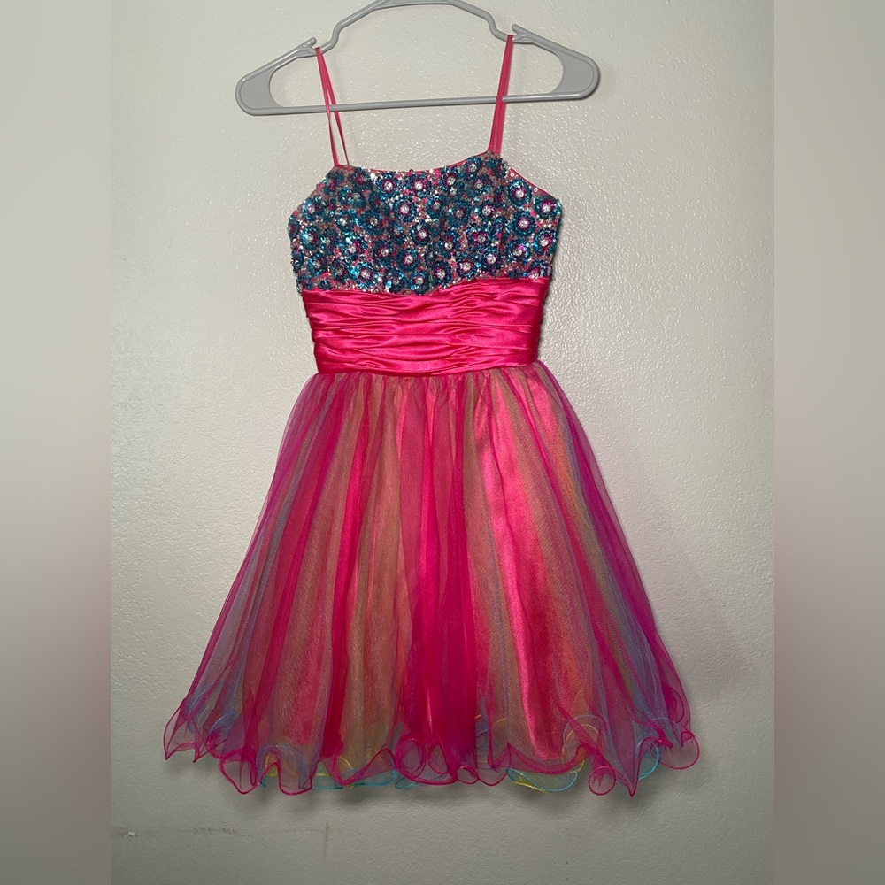 FIESTA Mini Sequin Tulle Party/Prom Dress - XS